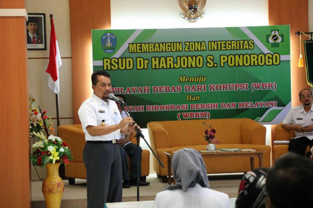 Pencanangan Zona Integritas RSUD dr. Harjono S Ponorogo